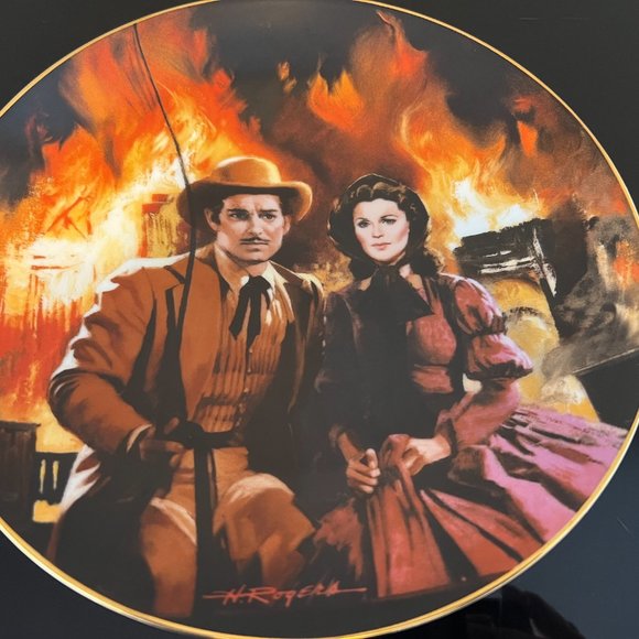 Gone with the Wind VINTAGE Collectors Plates 11/12 PLATE SET Circa 1988/ 1989 - Picture 6 of 16